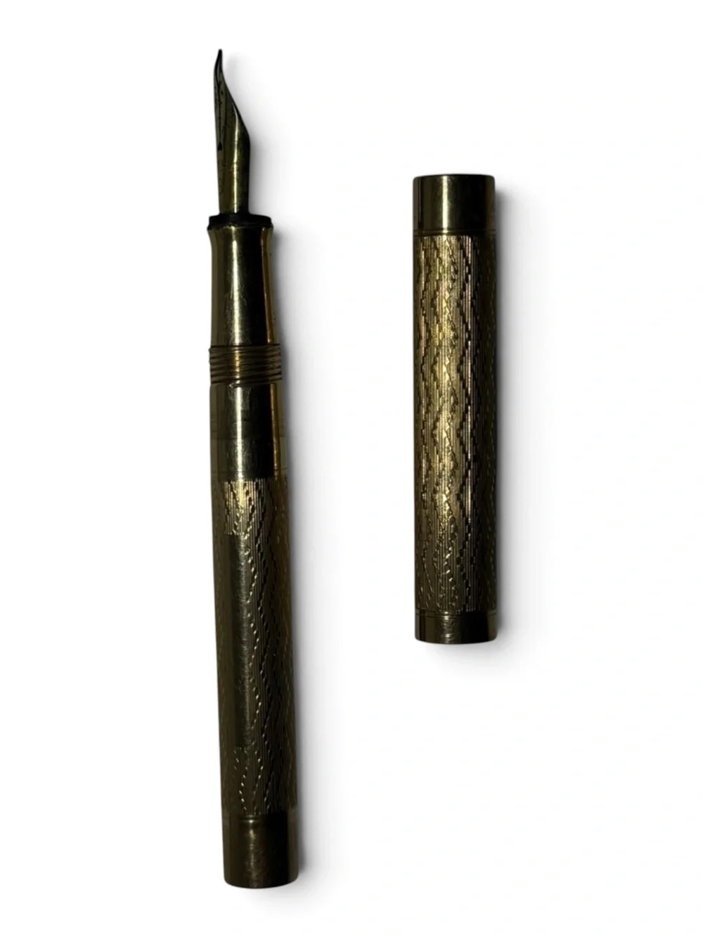Vintage Wahl Eversharp Fountain Pen Pencil Set 14K Gold Nib Original Box
